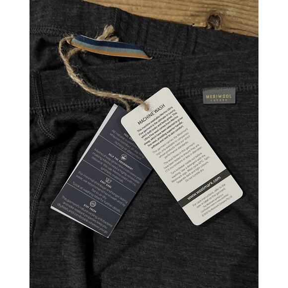 Meriwool Layers Men’s Size L Weathered Gray Layering Bottoms NWT - Picture 6 of 10